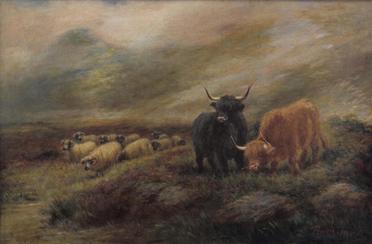 Painting (&#039;Highland Cows and Sheep&#039;)<br /><br />
