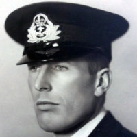 Portrait photograph of David Lubbock wearing a regiment hat.