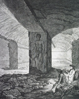 Hypogaei, or sepulchral caverns of Tarquinia the capital of antient Etruria.