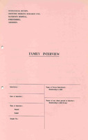 Family Interview Questionnaire