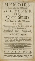 Memoirs concerning the affiars of Scotland