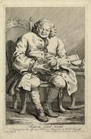 Engraving of Simon Fraser, Lord Lovat